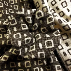 Wool jacquard double face
